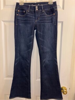 American Eagle Outfitters Dark Indigo Flare Jeans - Women's